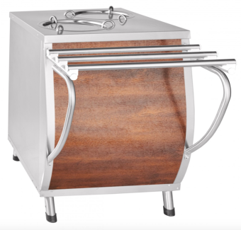 Диспенсер для тарелок Abat ПТЭ-70Т-80 (дуб) (210000005762) в ШефСтор (chefstore.ru)